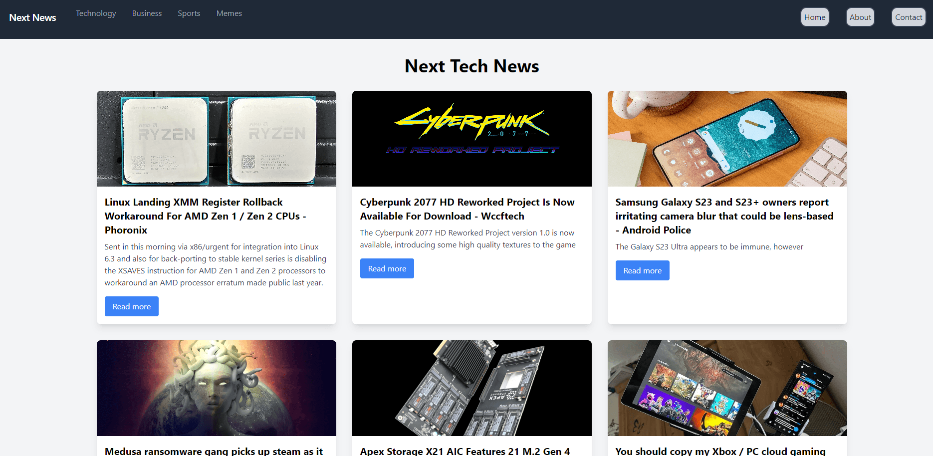 News Web App
