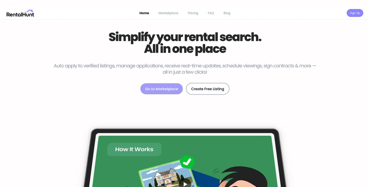 Screenshot of RentalHunt